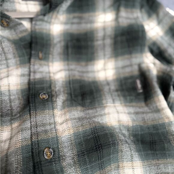 Eddie Bauer Men's Everyday Flannel Shirt Highlands Olive Size Small - Picture 7 of 9